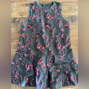 Banana Republic Jigsaw Graphic Drip Waist Sleeveless Dress, 14